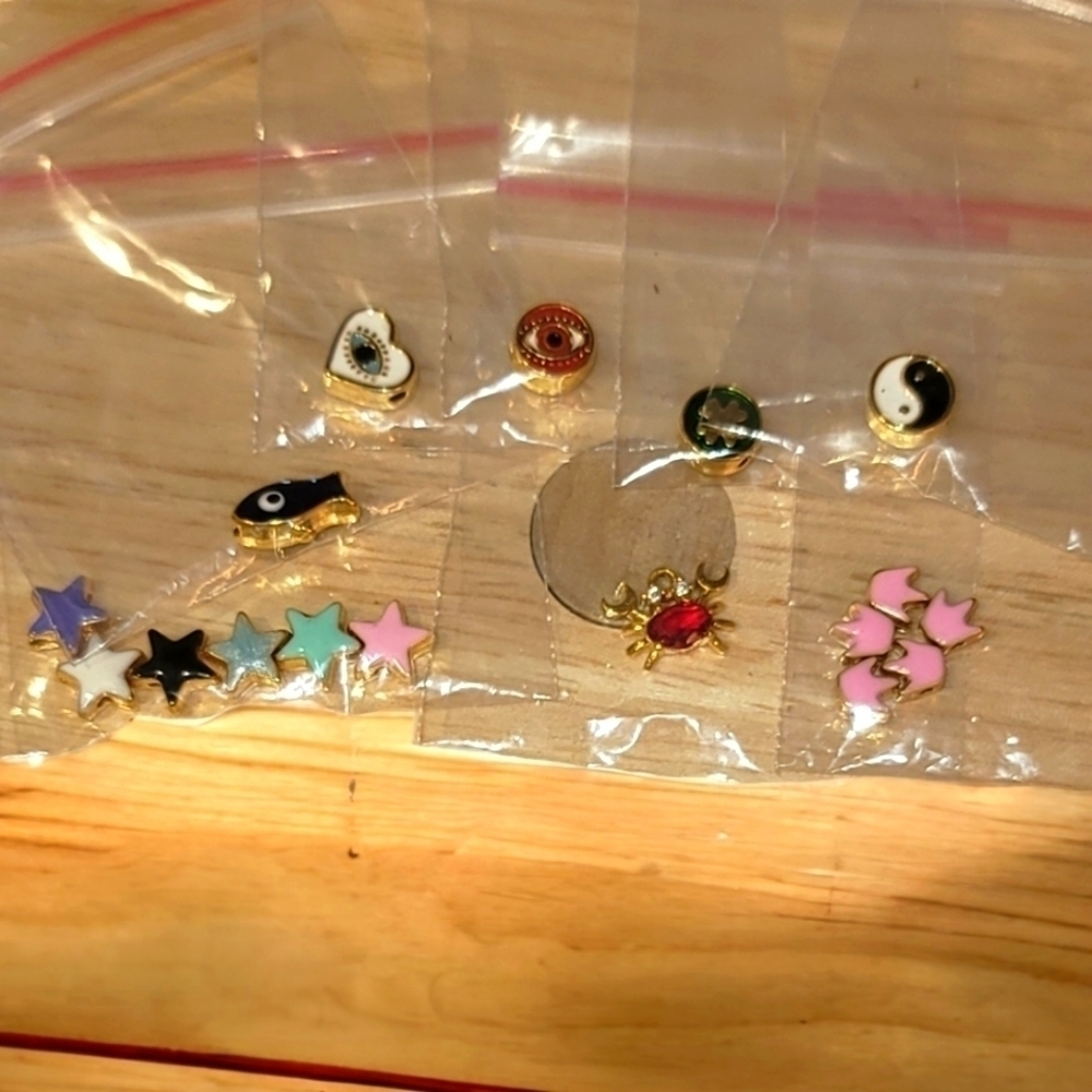 BRASS Enamel Charms